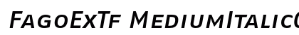 FagoExTf MediumItalicCaps Preview