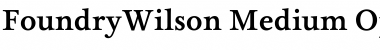 FoundryWilson Medium Font