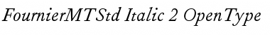 Fournier MT Std Italic Font