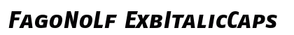 FagoNoLf ExbItalicCaps Preview
