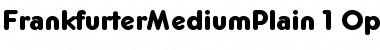 Download Frankfurter Medium Font