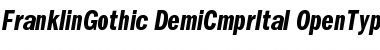 ITC Franklin Gothic Demi Compressed Italic Font