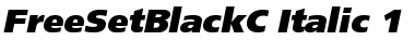 FreeSetBlackC Font