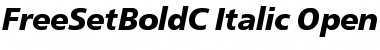 FreeSetBoldC Italic