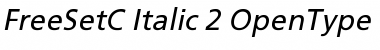 FreeSetC Italic