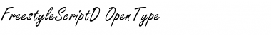 Freestyle Script D Regular Font