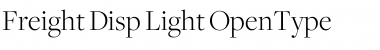 Freight Disp Light Font