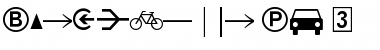 Bundesbahn Pi Regular Font