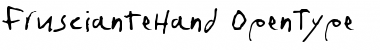 fruscianteHand Regular Font