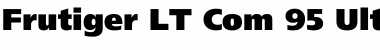 Frutiger LT Com 95 Ultra Black Font