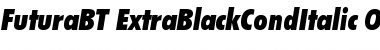 Futura Extra Black Condensed Italic