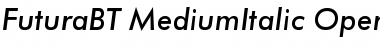 Futura Medium Italic