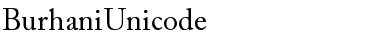 Burhani Unicode Regular Font