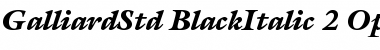 ITC Galliard Std Black Italic Font