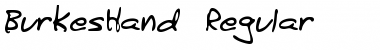BurkesHand Regular Font