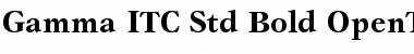 Gamma ITC Std Font