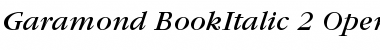 ITC Garamond Book Italic Font
