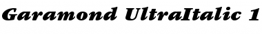 ITC Garamond Ultra Italic Font