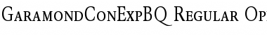 GaramondCondensedExpertBQ Regular Font