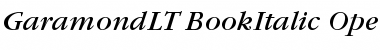 ITC Garamond LT Book Italic Font