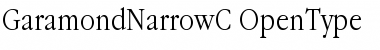 Download GaramondNarrowC Font