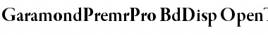 Garamond Premier Pro Bold Display