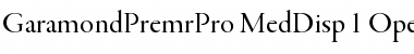 Garamond Premier Pro Medium Display