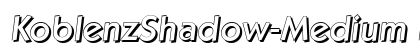 KoblenzShadow-Medium Italic Preview