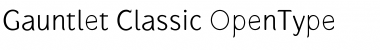 Gauntlet Classic Regular Font