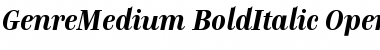 Genre Medium Medium Bold Italic Font