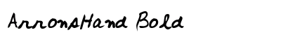 ArronsHand Bold