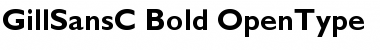GillSansC Bold Font