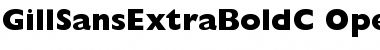 GillSansExtraBoldC Regular Font