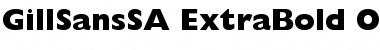 GillSans SA-ExtraBold Font