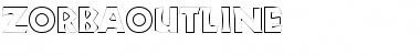 ZorbaOutline Regular Font
