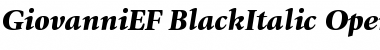 GiovanniEF BlackItalic Font