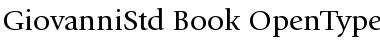 ITC Giovanni Std Book Font