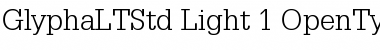 Glypha LT Std 45 Light Font