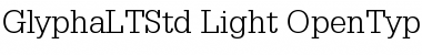 Glypha LT Std 45 Light Font