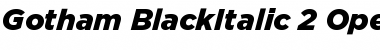 Gotham Black Italic Font