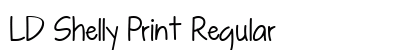 LD Shelly Print Regular font free download