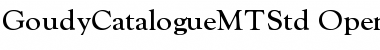 Goudy Catalogue MT Std Regular Font