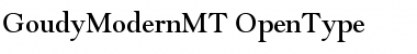 Goudy Modern MT Regular Font