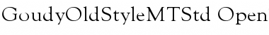 Goudy Old Style MT Std Font