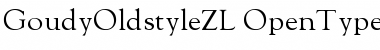 GoudyOldstyleZL Regular Font