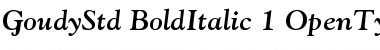 Goudy Oldstyle Std Font