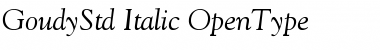 Goudy Oldstyle Std Italic Font