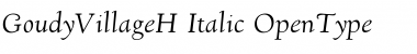 GoudyVillage H-Italic Font