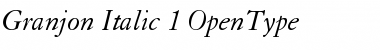 Granjon Italic Font