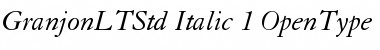 Granjon LT Std Italic Font